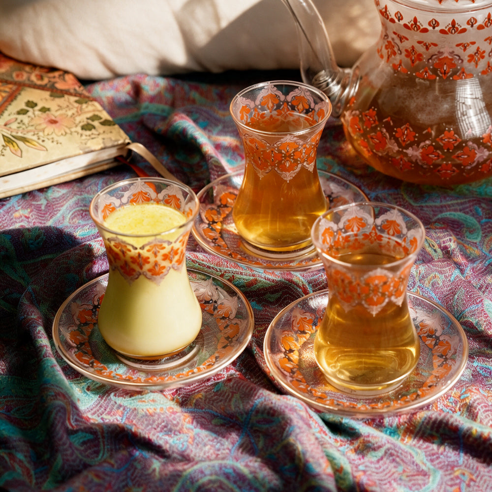 Turkish Glasses Set Paisley