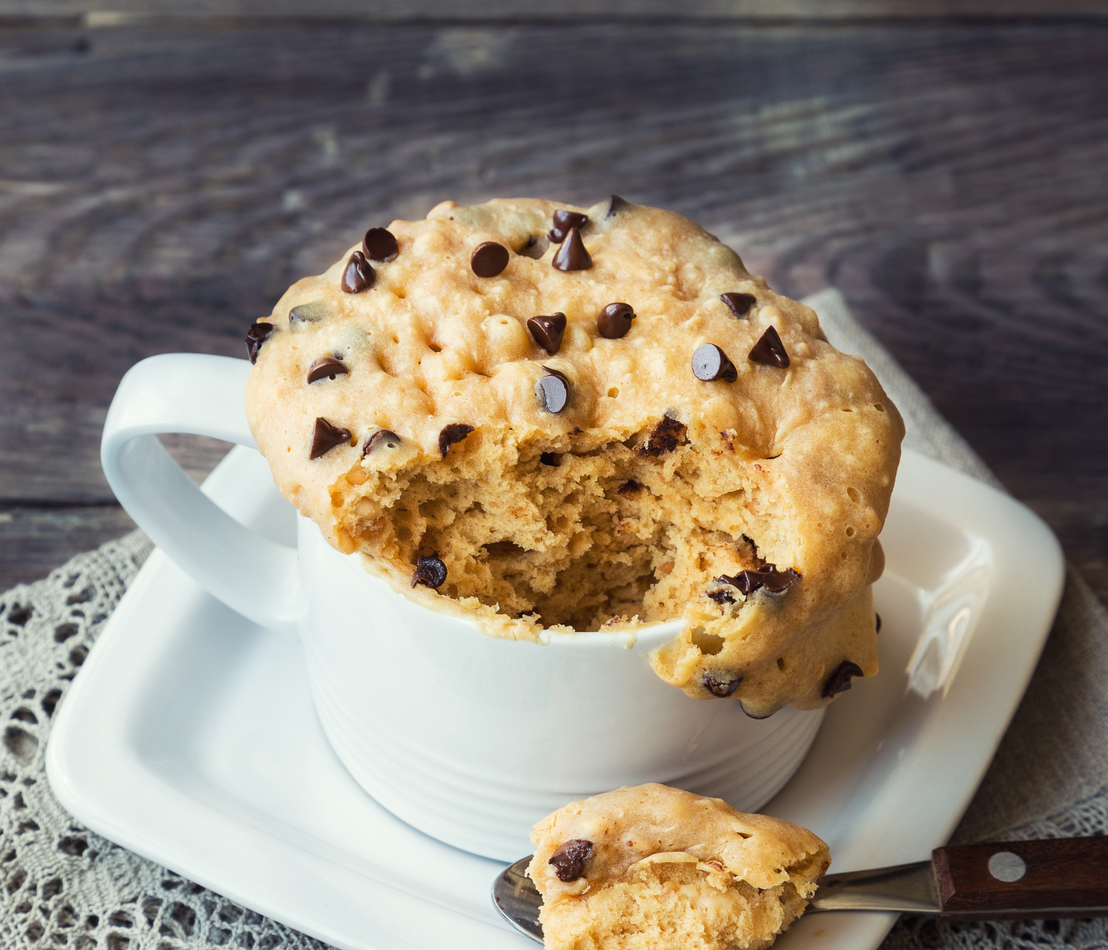 Mug Cake de pera: prepáralo en el microondas