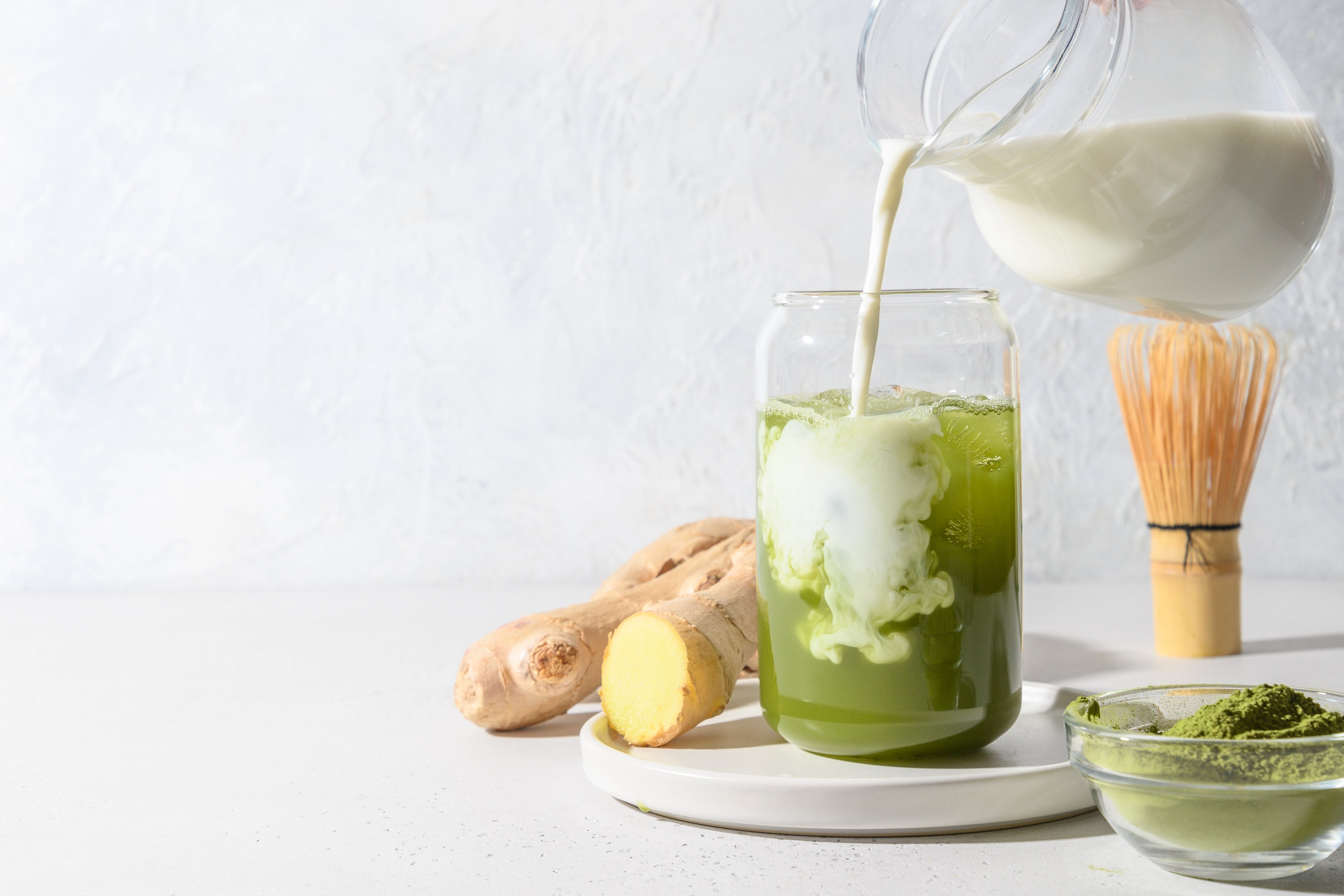 Receta de Matcha Curcuma Latte