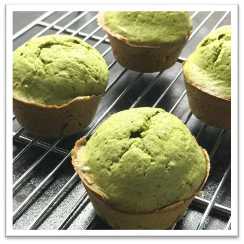 Recetas de magdalenas: magdalenas con té matcha y cúrcuma