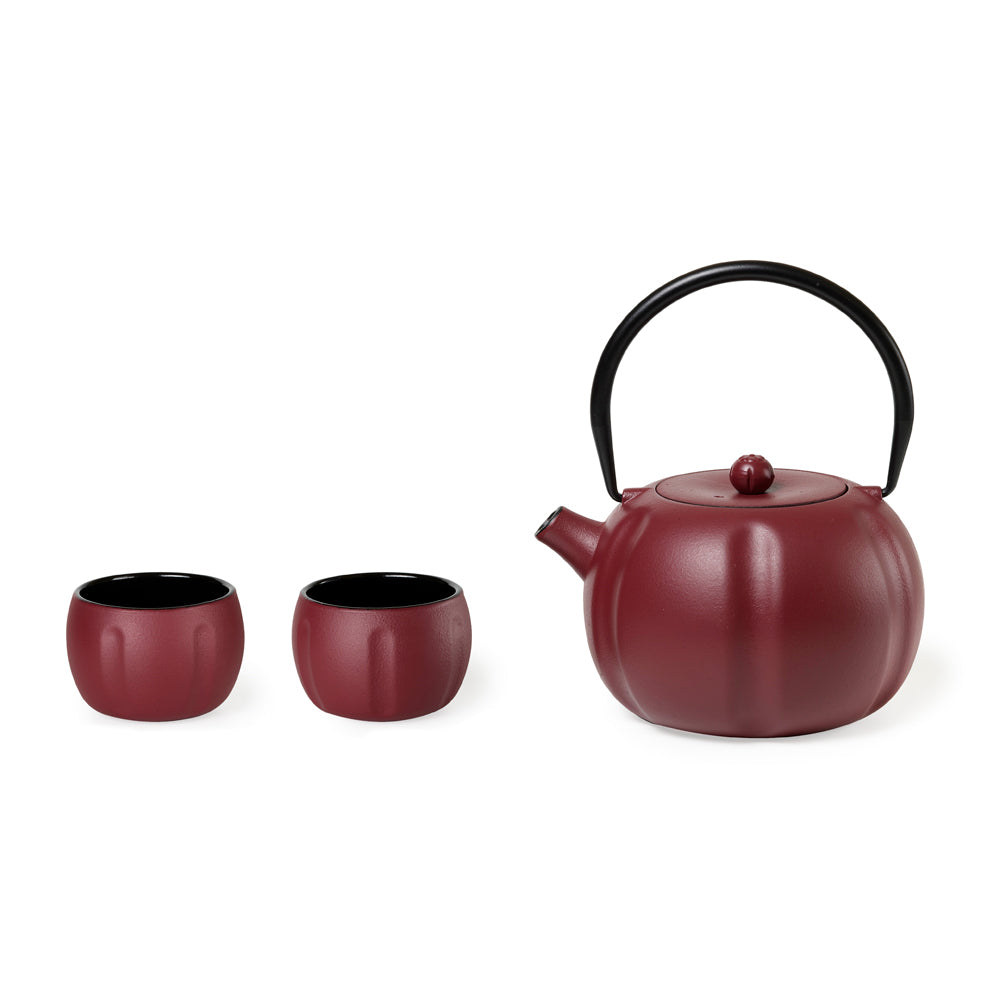 Set Iron Teapot Kabocha
