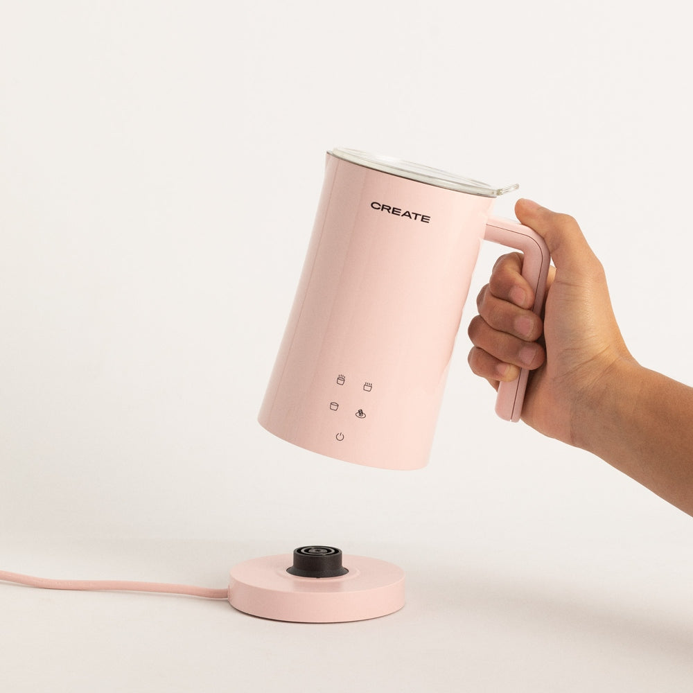 Electric Milk Frother Pink