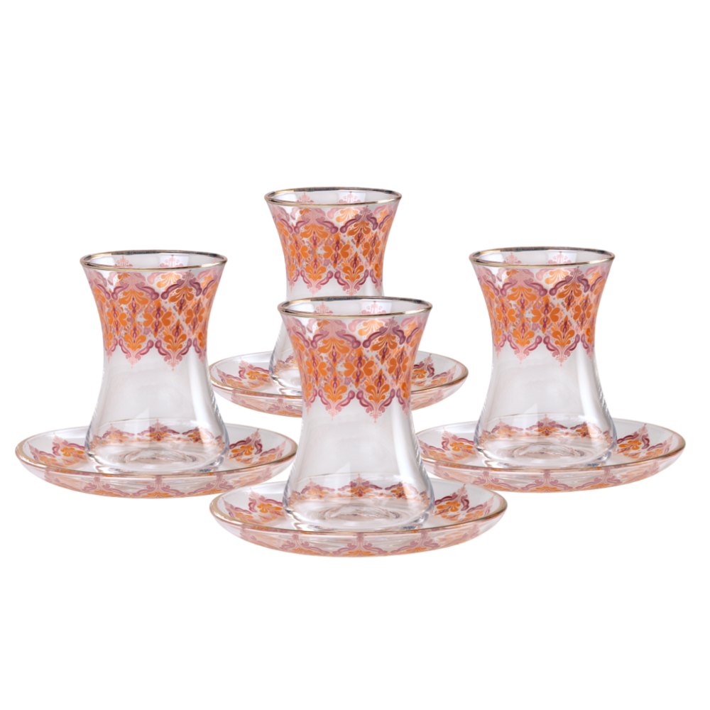 Set Turkish Glasses Paisley